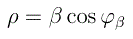 LaTeX: d_\beta = \gamma^2 d_0 \sqrt{1 - \beta^2 \sin^2 \phi_0 }